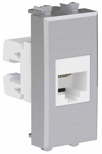 Розетка телефонная модульная DKC Avanti 1-м. 1 мод. RJ12 закаленная сталь картинка